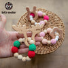 Wooden Beaded Rattle